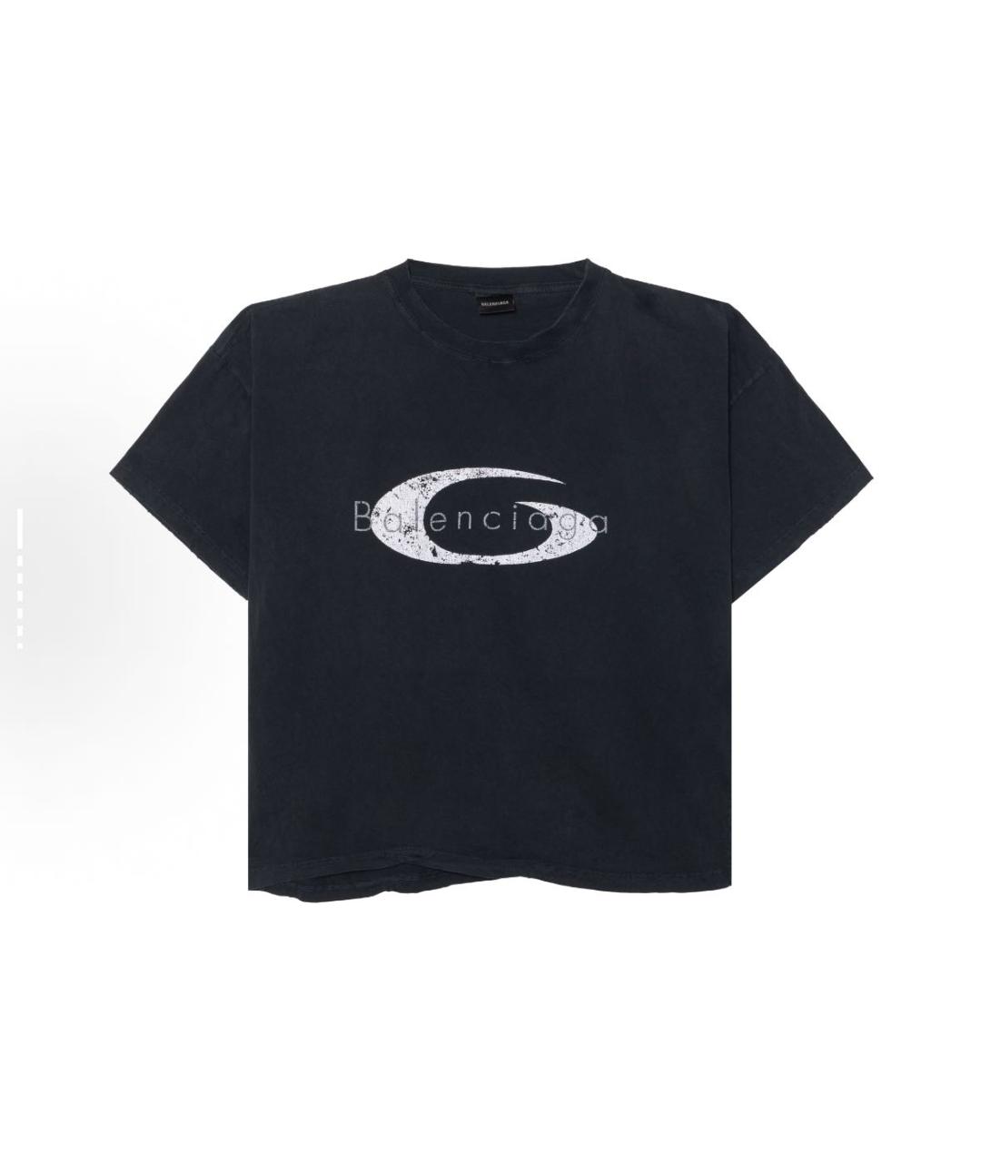 BALENCIAGA Черная футболка, фото 4