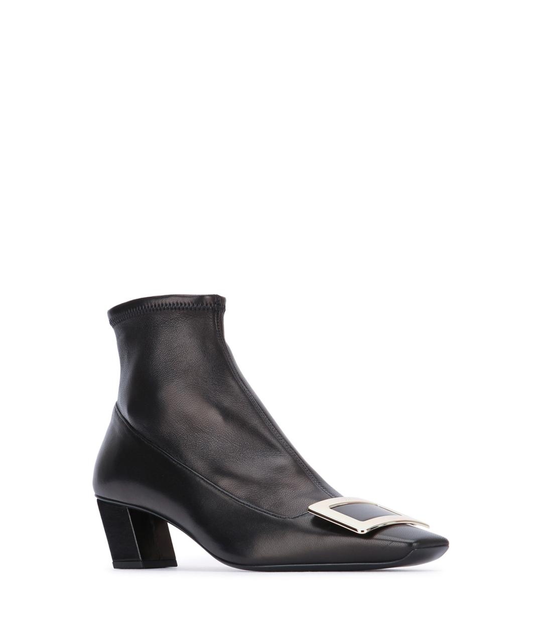 ROGER VIVIER Черные кожаные ботильоны, фото 2