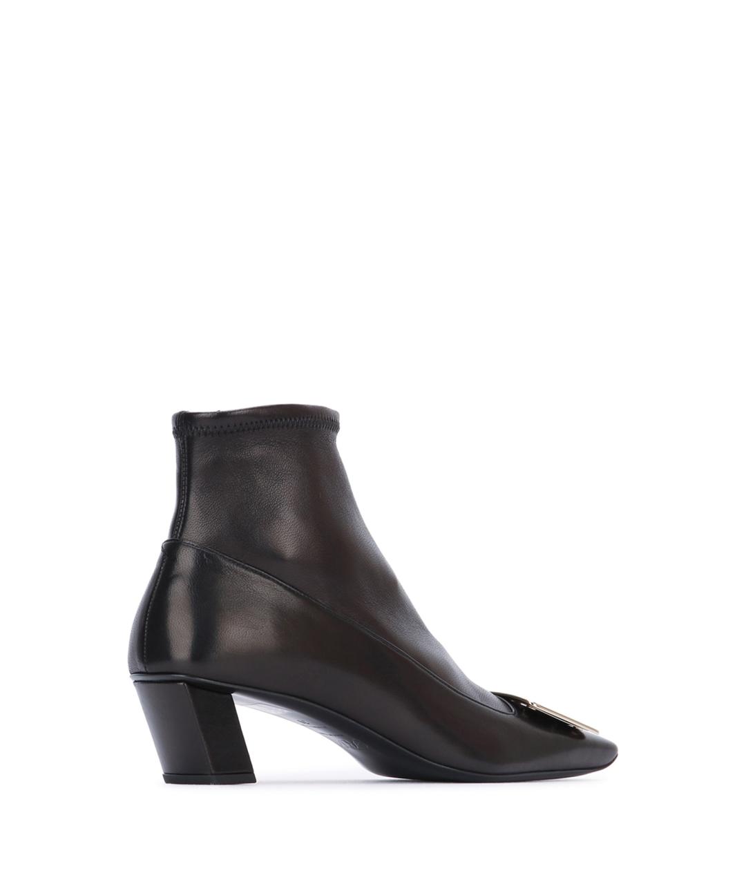 ROGER VIVIER Черные кожаные ботильоны, фото 3