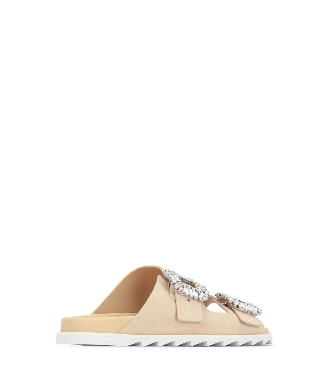 ROGER VIVIER Бежевые шлепанцы, фото 3