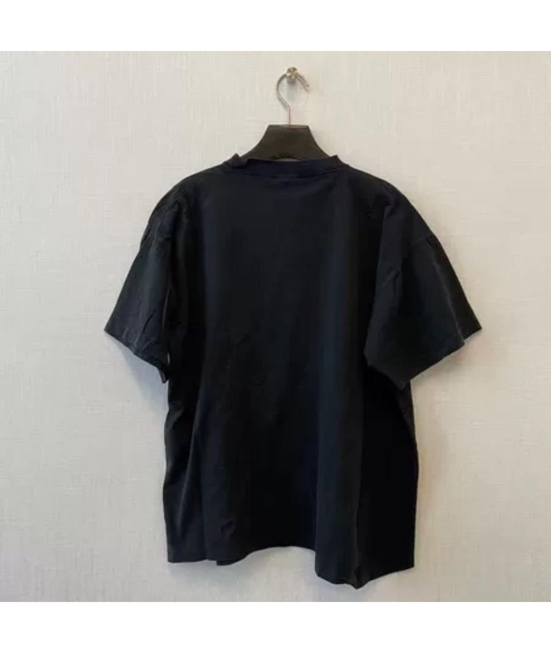 BALENCIAGA Черная футболка, фото 3