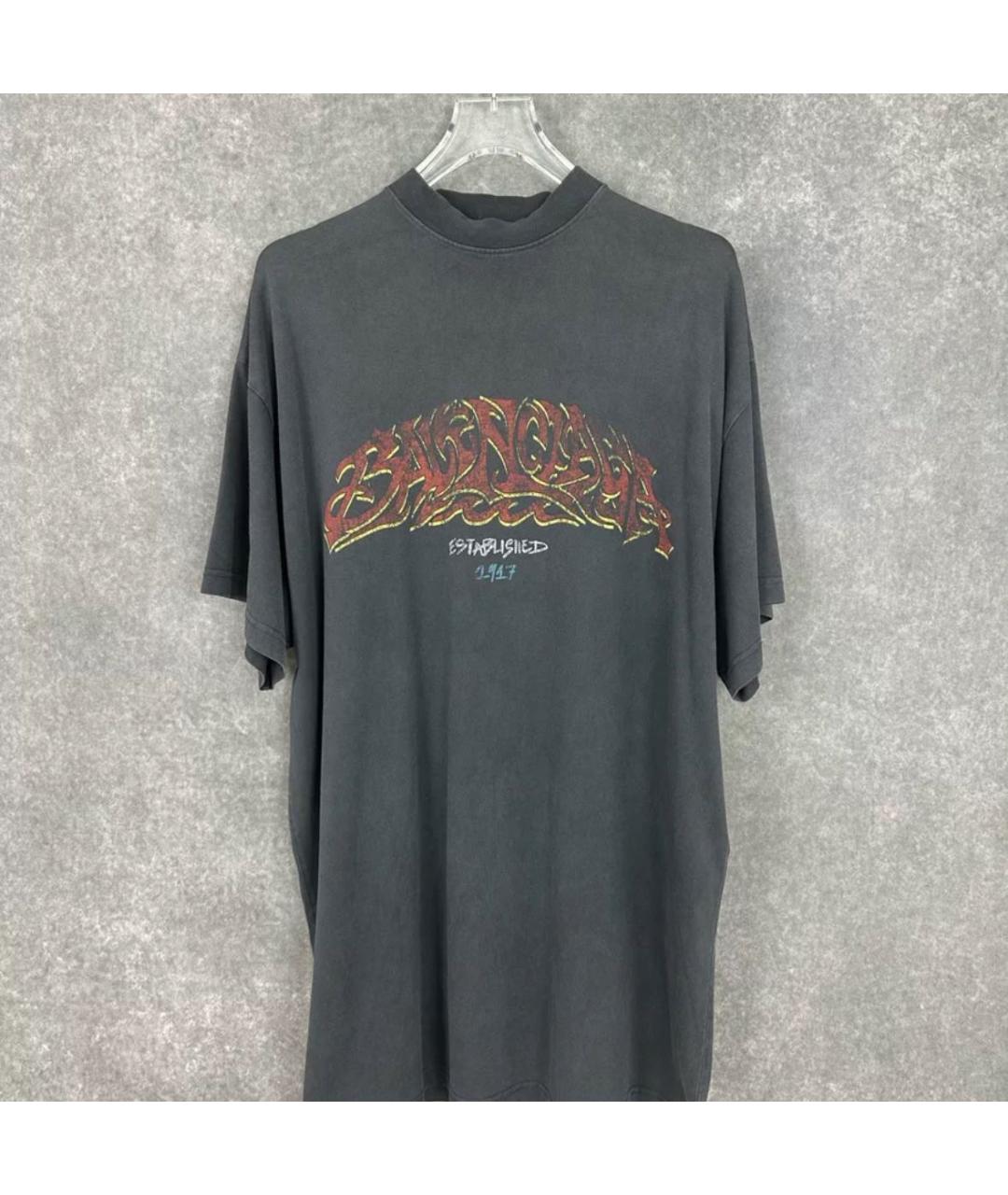 BALENCIAGA Коричневая футболка, фото 2
