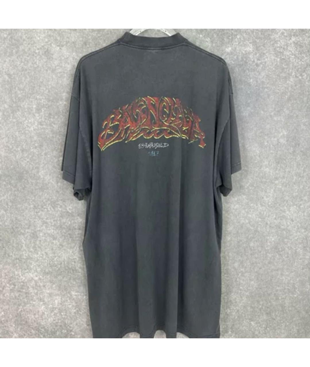 BALENCIAGA Коричневая футболка, фото 3