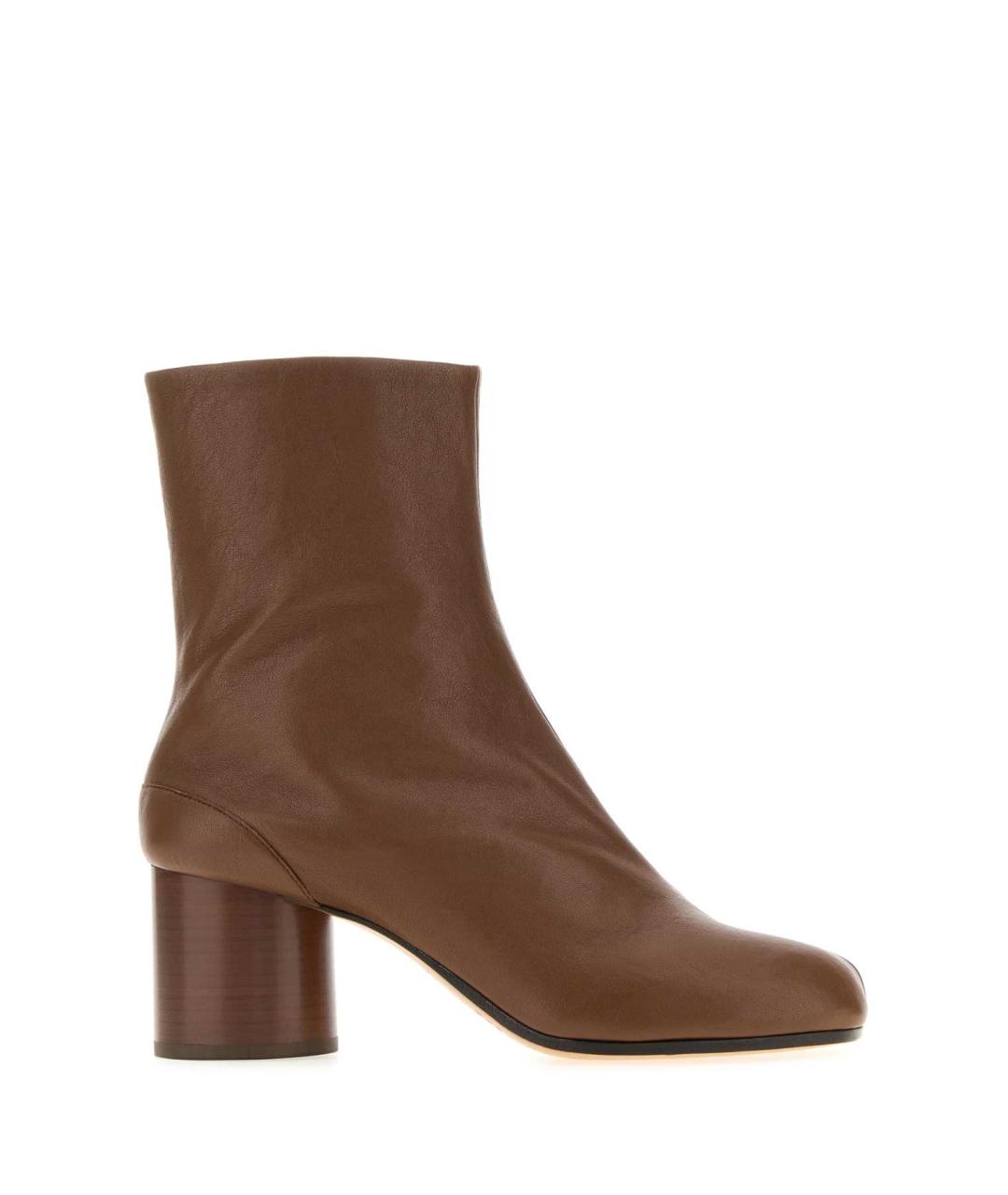 MAISON MARGIELA Коричневые кожаные ботильоны, фото 1
