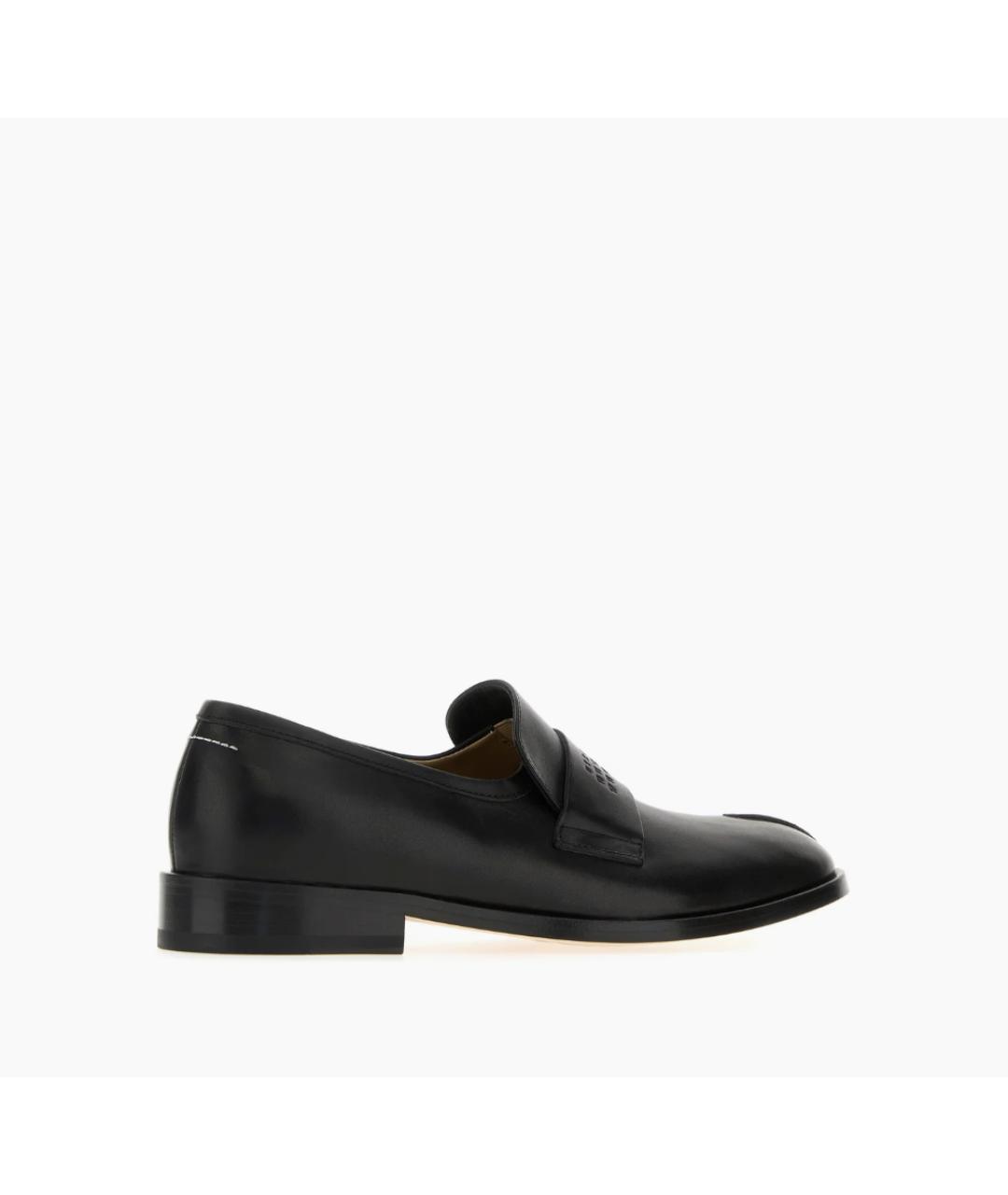 MM6 MAISON MARGIELA Черные кожаные лоферы, фото 3