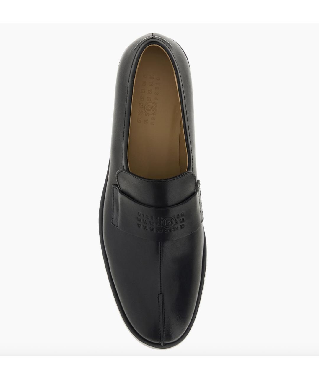 MM6 MAISON MARGIELA Черные кожаные лоферы, фото 4