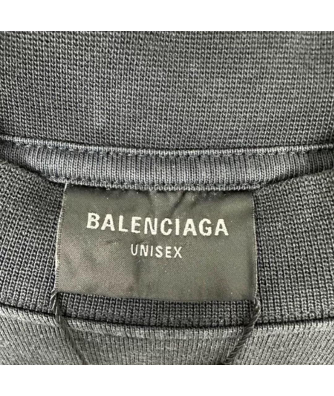 BALENCIAGA Черная футболка, фото 3
