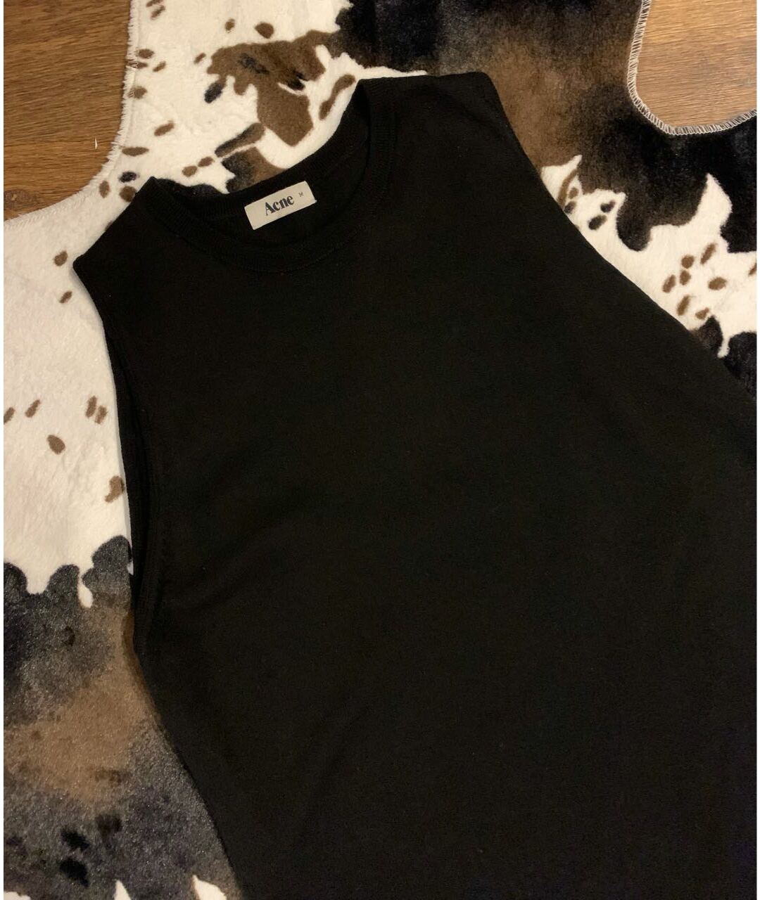 ACNE STUDIOS Черное шерстяное повседневное платье, фото 3