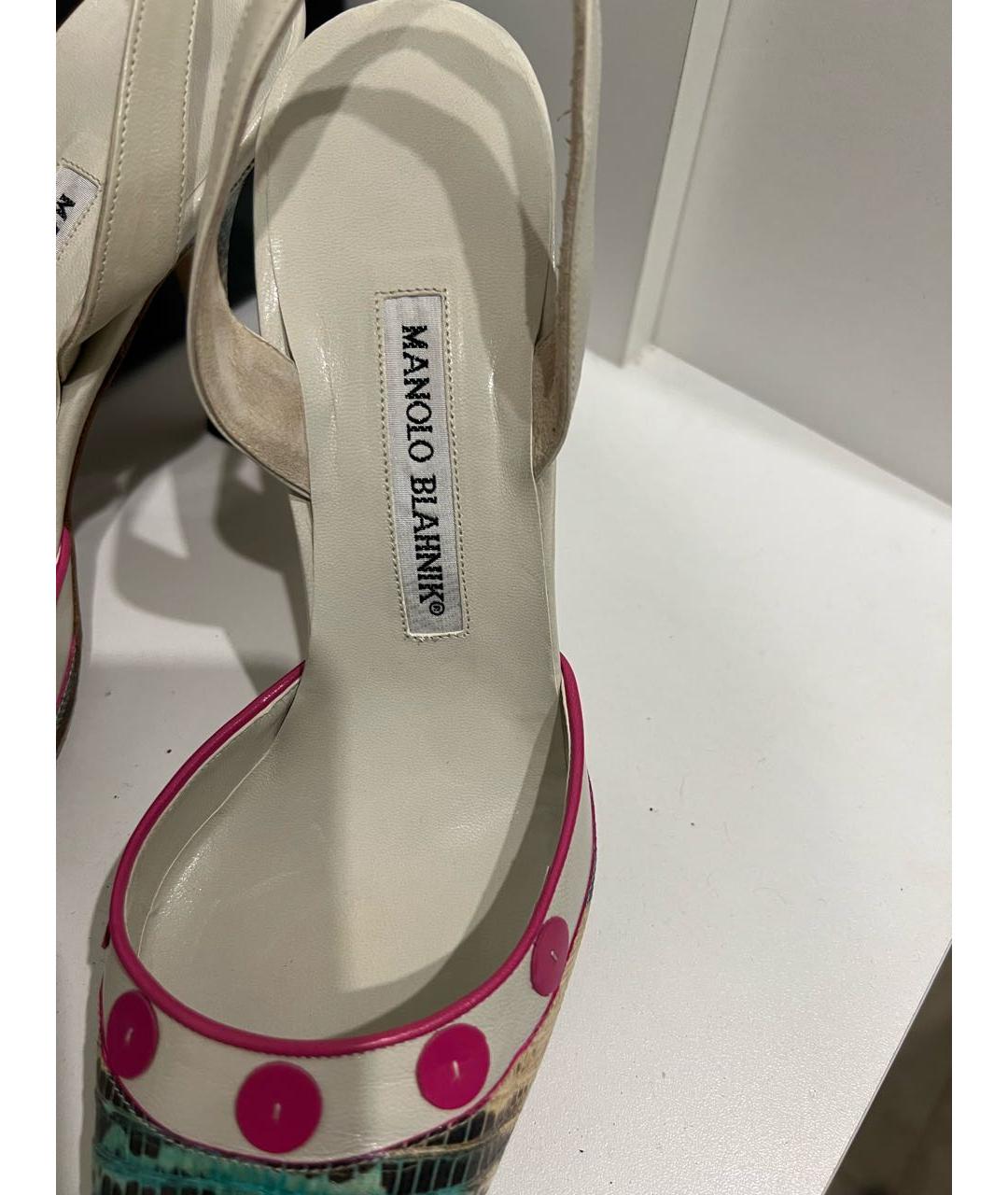 MANOLO BLAHNIK Кожаные туфли, фото 3