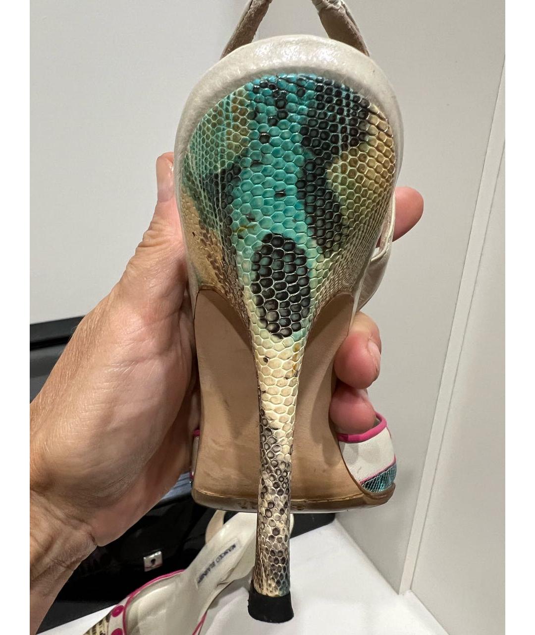 MANOLO BLAHNIK Кожаные туфли, фото 6