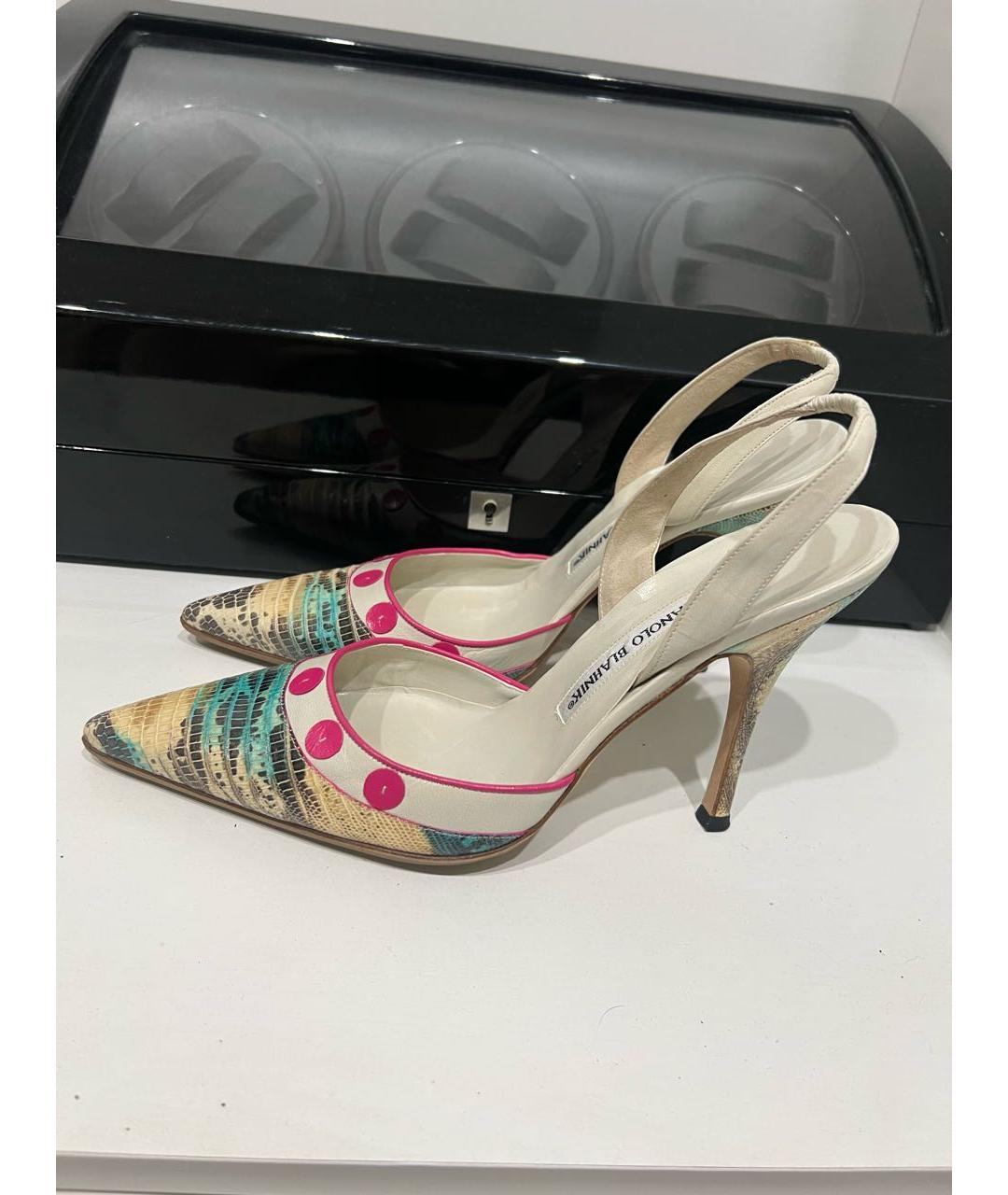 MANOLO BLAHNIK Кожаные туфли, фото 8