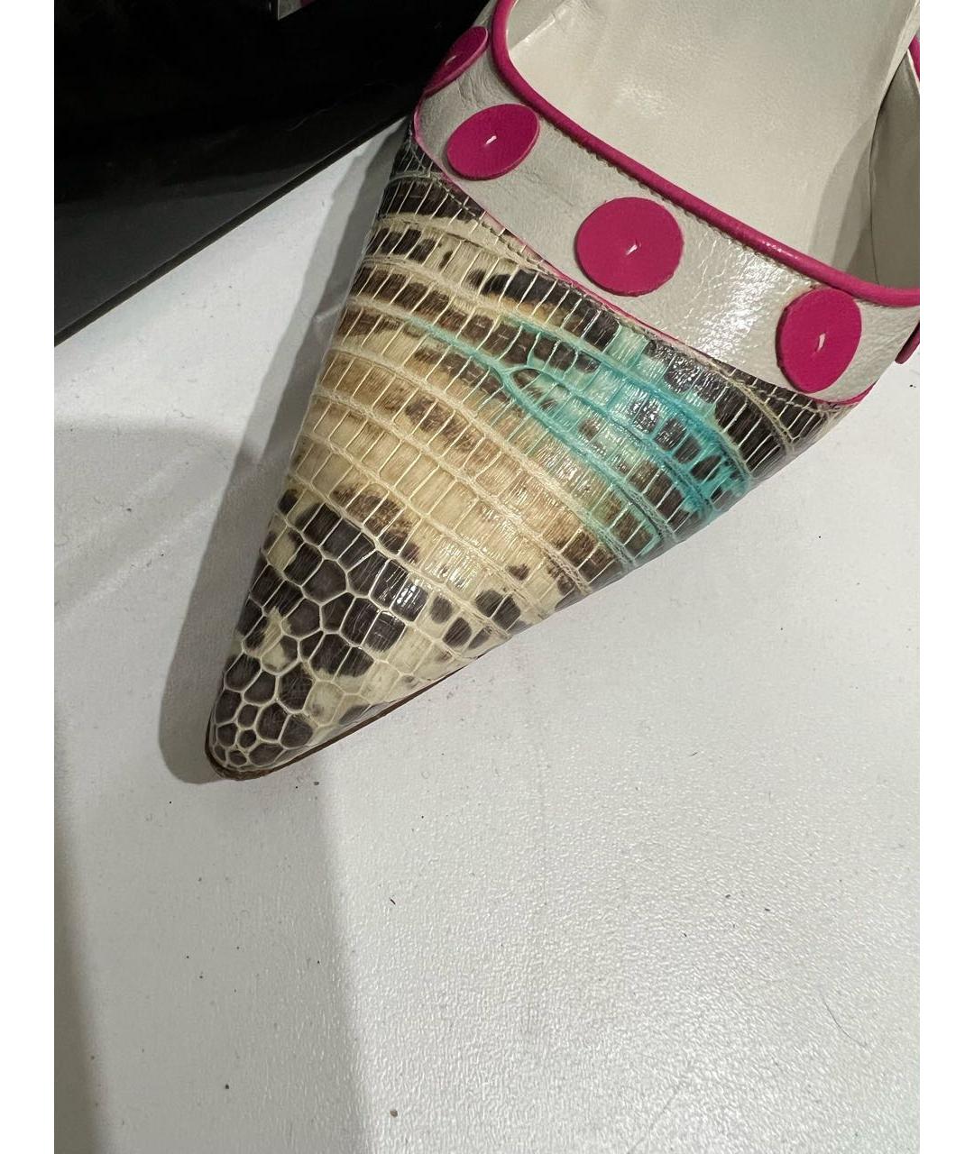 MANOLO BLAHNIK Кожаные туфли, фото 4