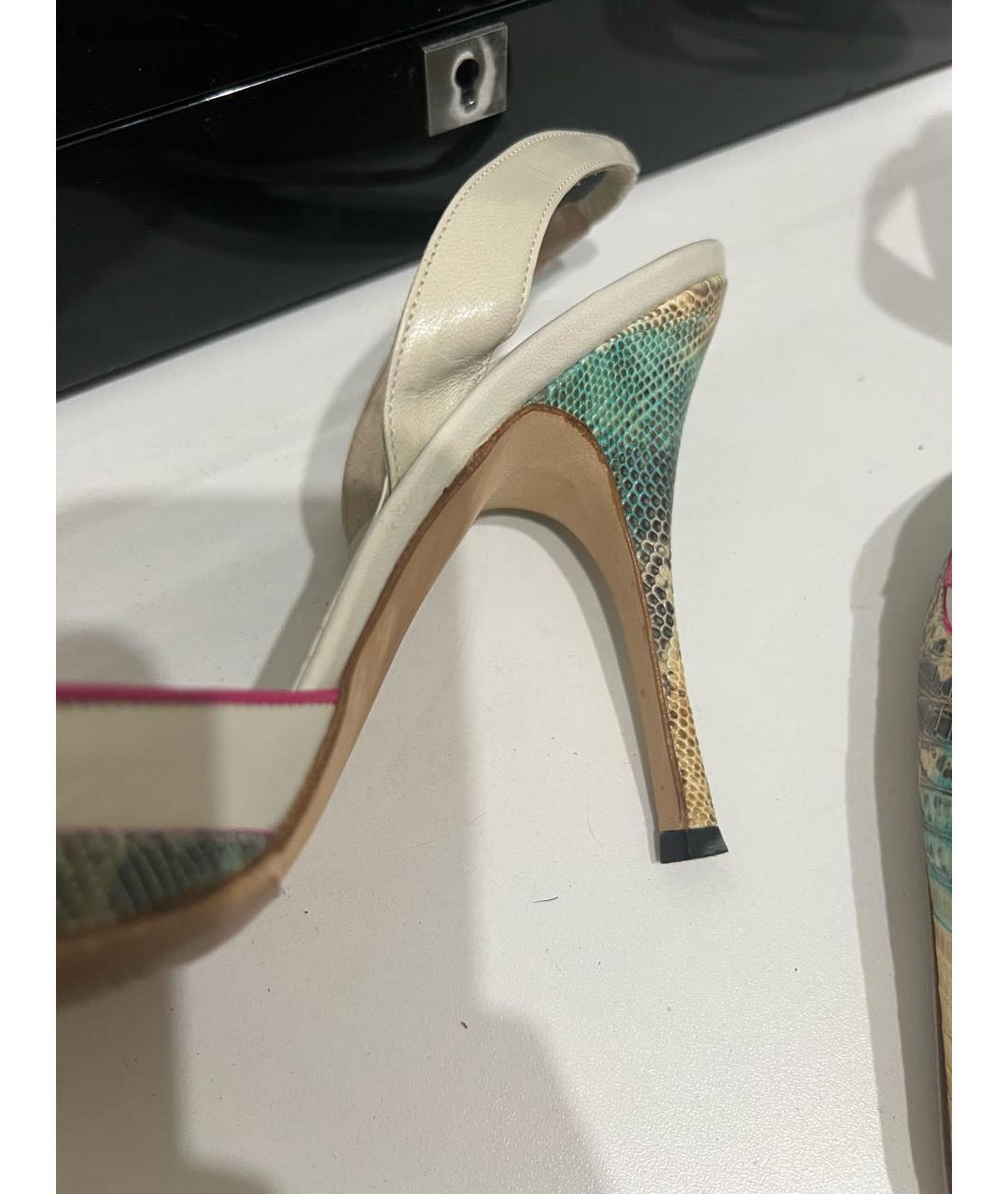 MANOLO BLAHNIK Кожаные туфли, фото 5
