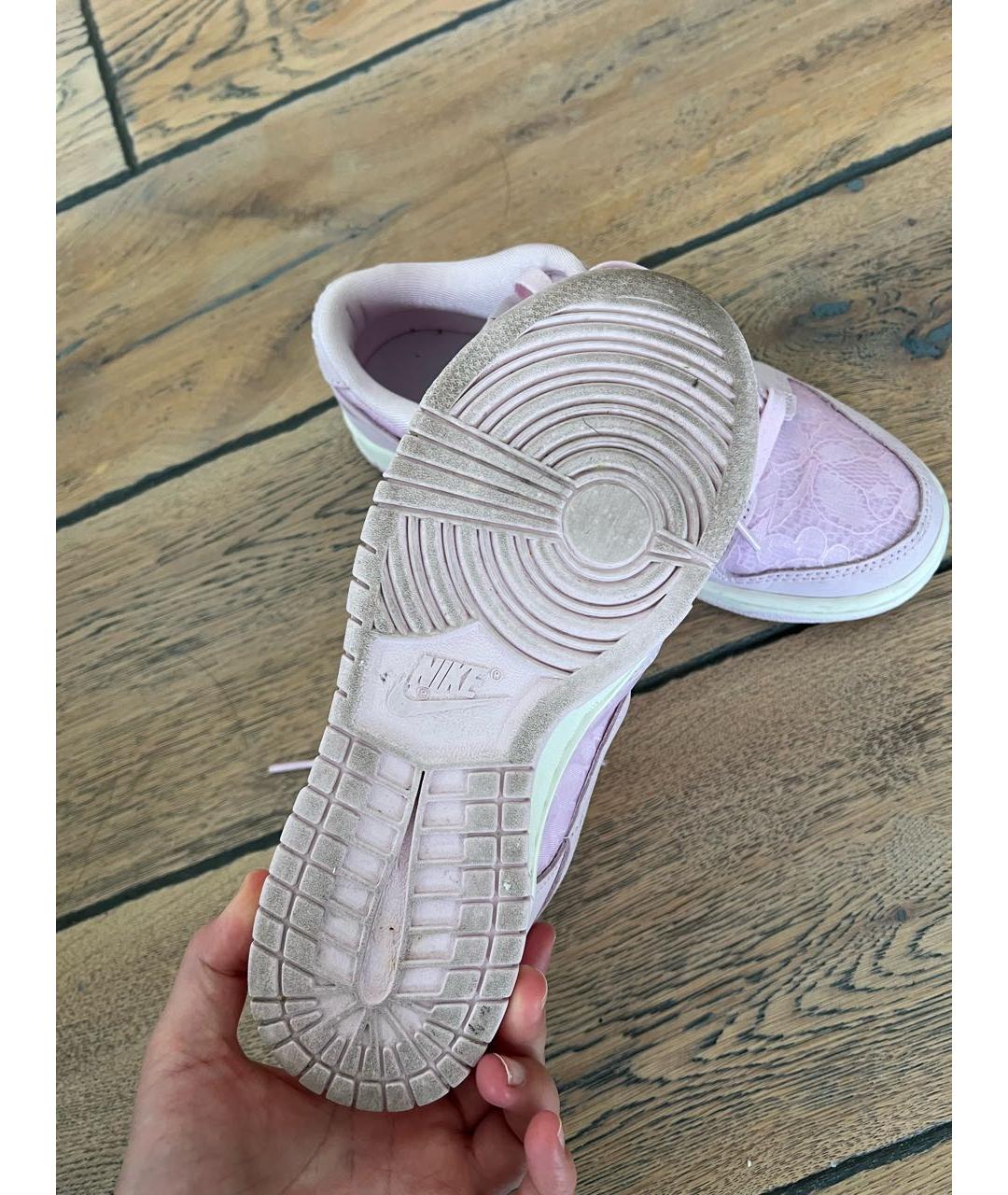 NIKE Розовые текстильные кроссовки, фото 6
