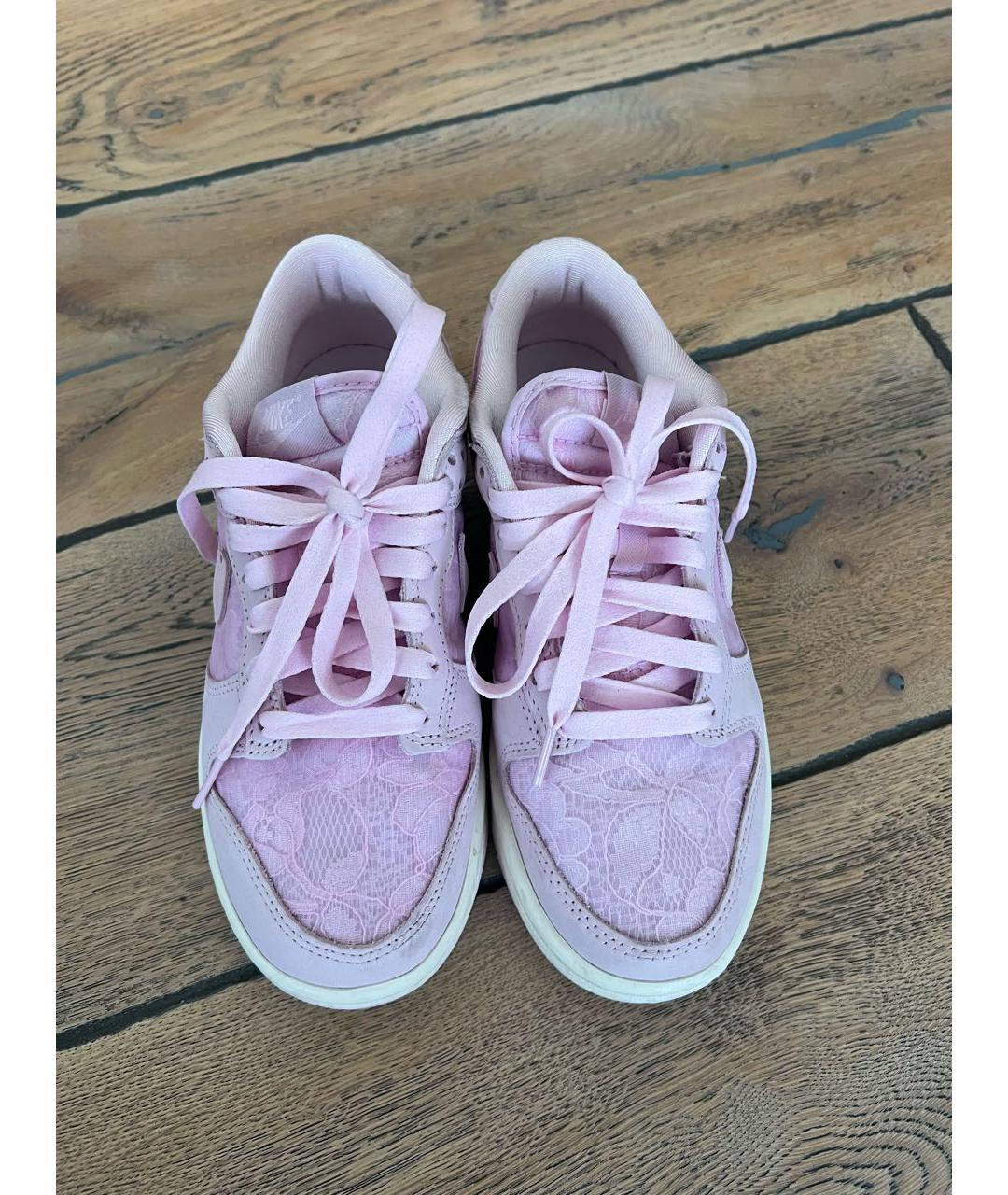 NIKE Розовые текстильные кроссовки, фото 2