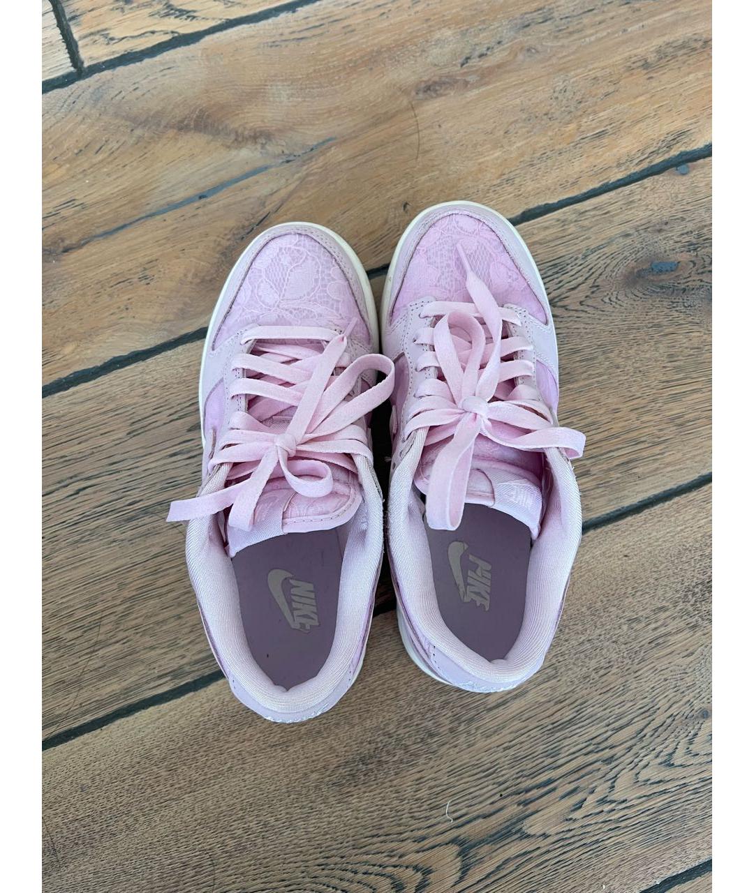 NIKE Розовые текстильные кроссовки, фото 3