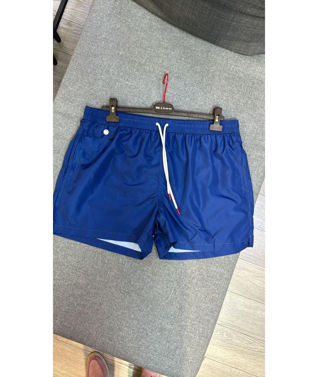 KITON Синие шорты, фото 3