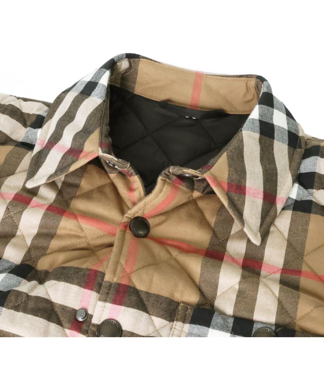 BURBERRY Коричневая полиэстеровая куртка, фото 5