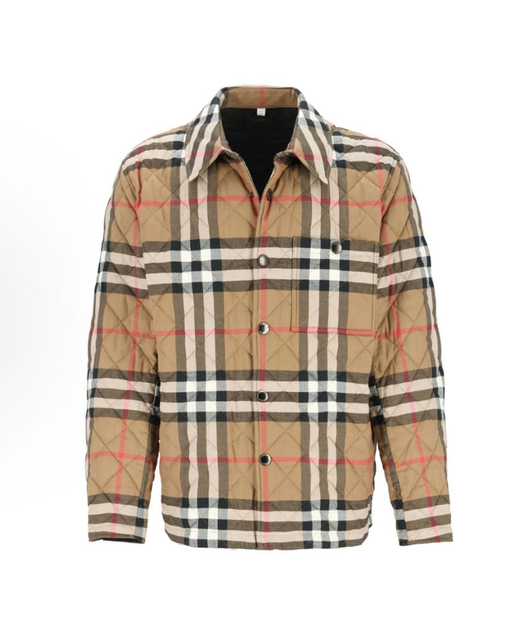 BURBERRY Коричневая полиэстеровая куртка, фото 8