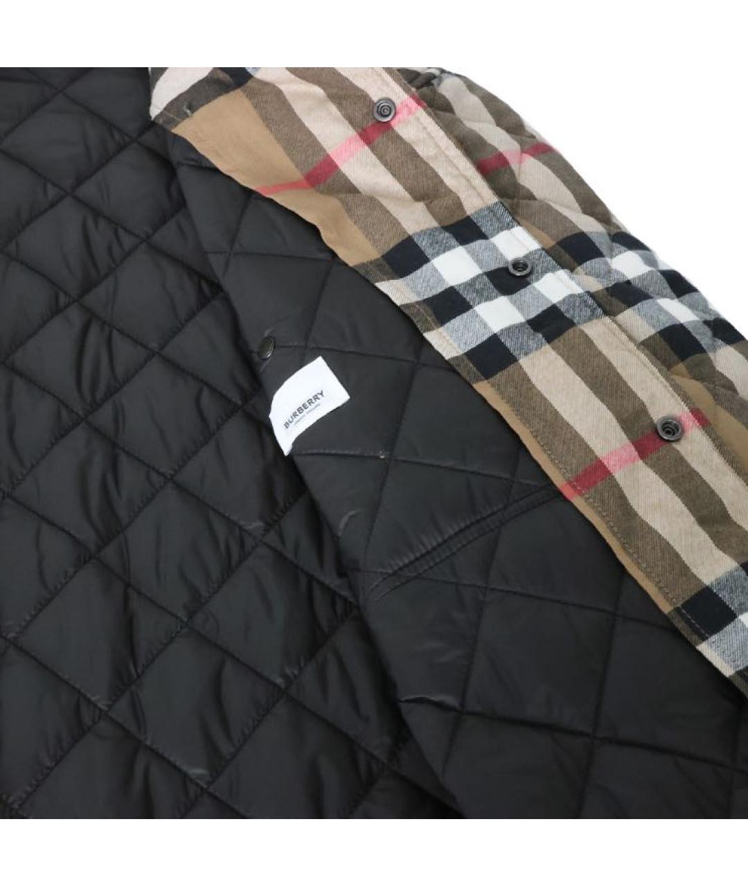 BURBERRY Коричневая полиэстеровая куртка, фото 4