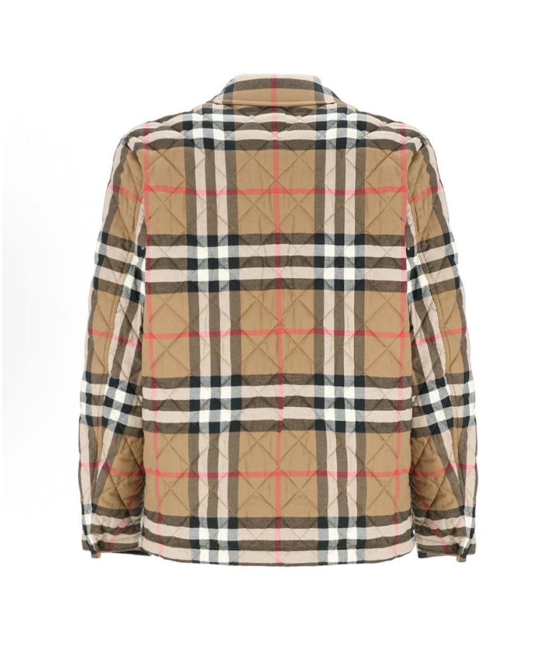 BURBERRY Коричневая полиэстеровая куртка, фото 2