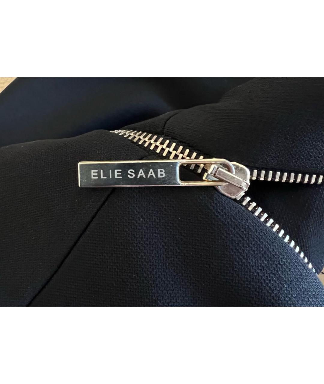 ELIE SAAB Черное вискозное вечернее платье, фото 8