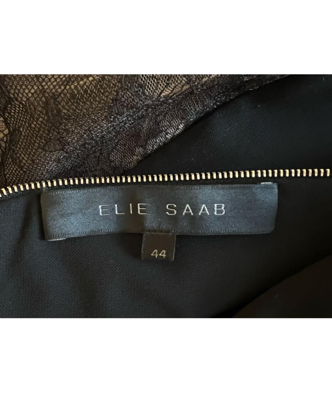 ELIE SAAB Черное вискозное вечернее платье, фото 7