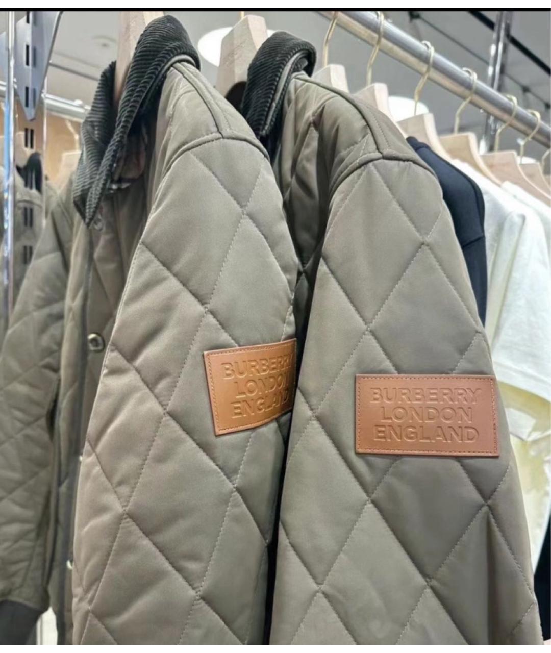 BURBERRY Хаки куртка, фото 6