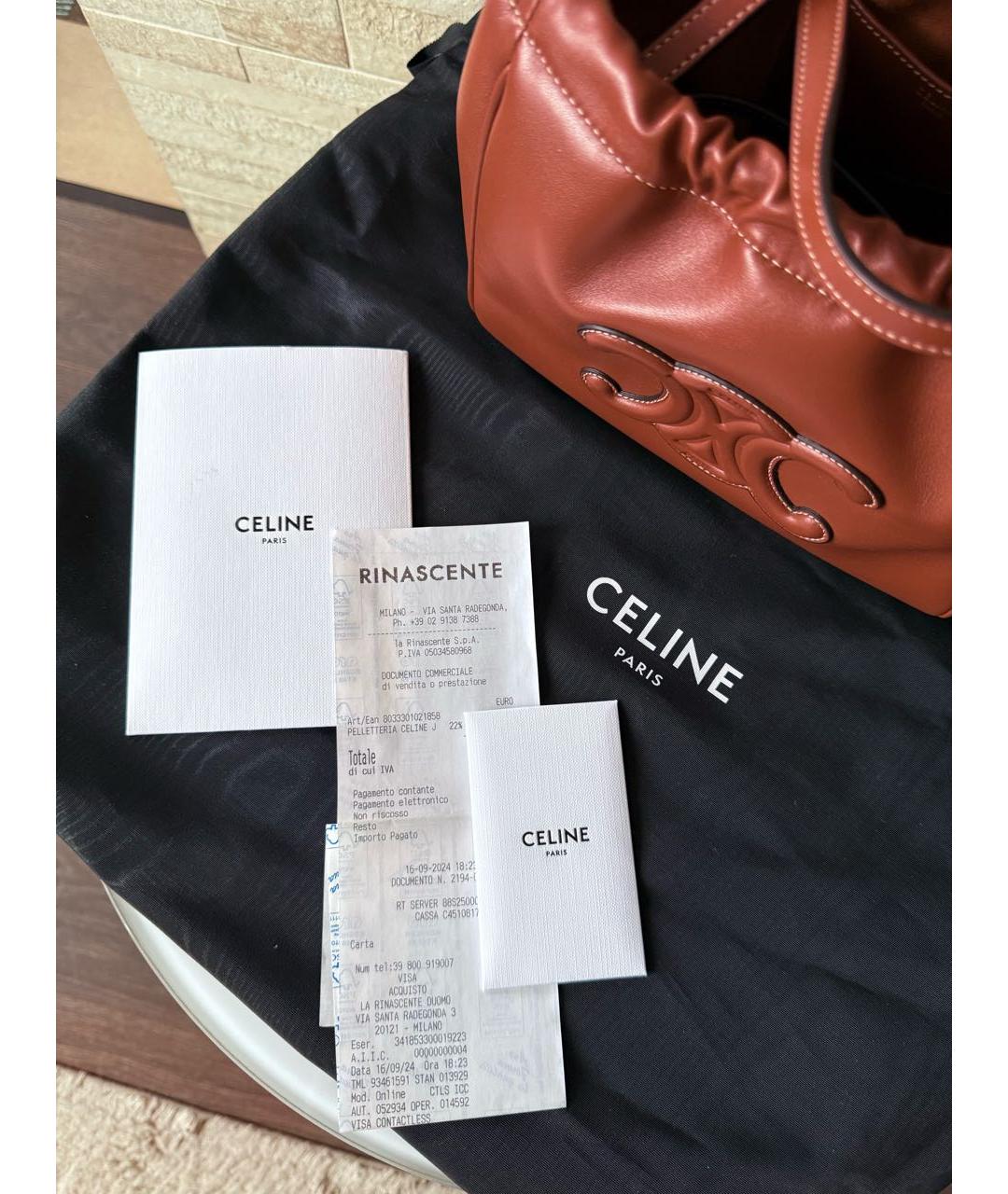CELINE Кожаная сумка тоут, фото 7