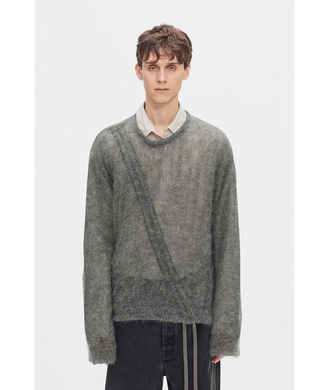 ANN DEMEULEMEESTER Серый джемпер / свитер, фото 3