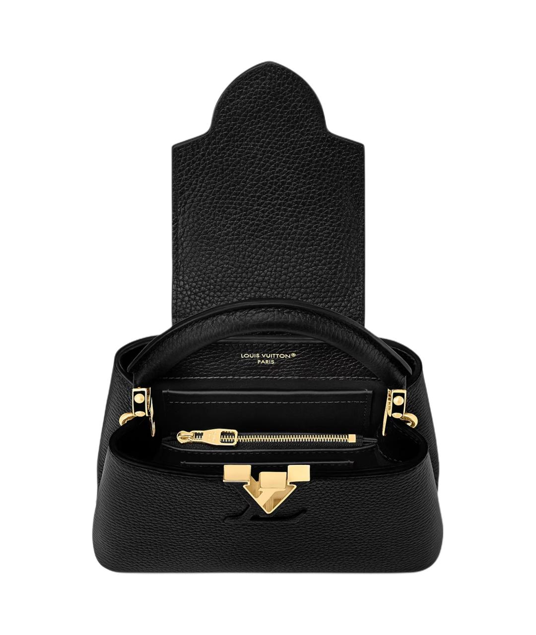 LOUIS VUITTON Черная сумка с короткими ручками, фото 3