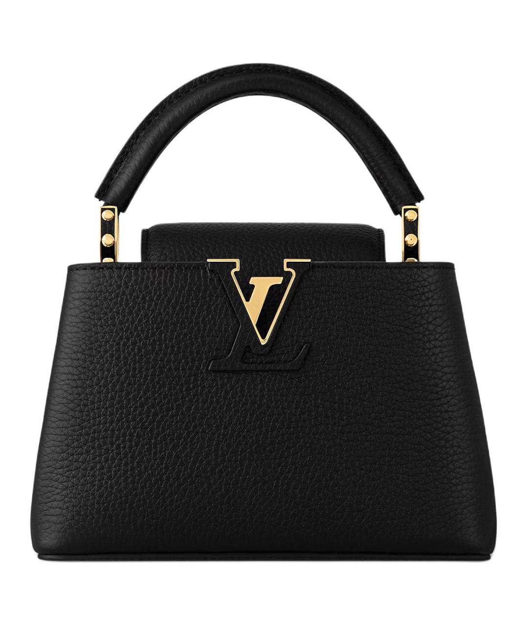 LOUIS VUITTON Черная сумка с короткими ручками, фото 1