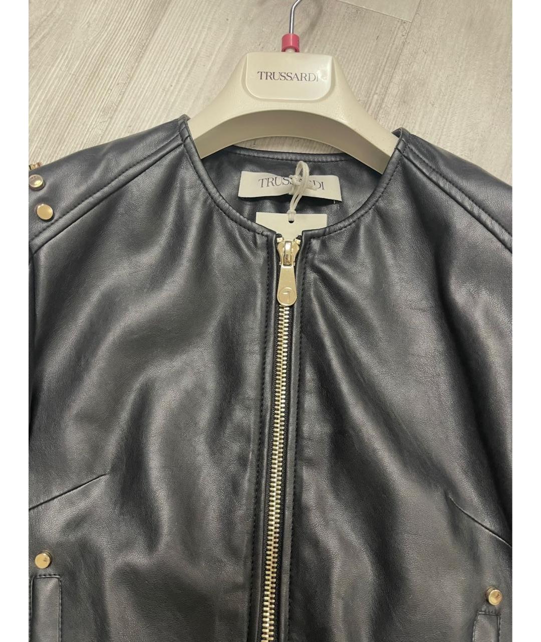 TRUSSARDI Черная куртка, фото 4