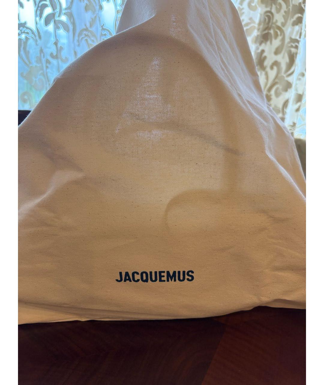 JACQUEMUS Бежевая пляжная сумка, фото 4