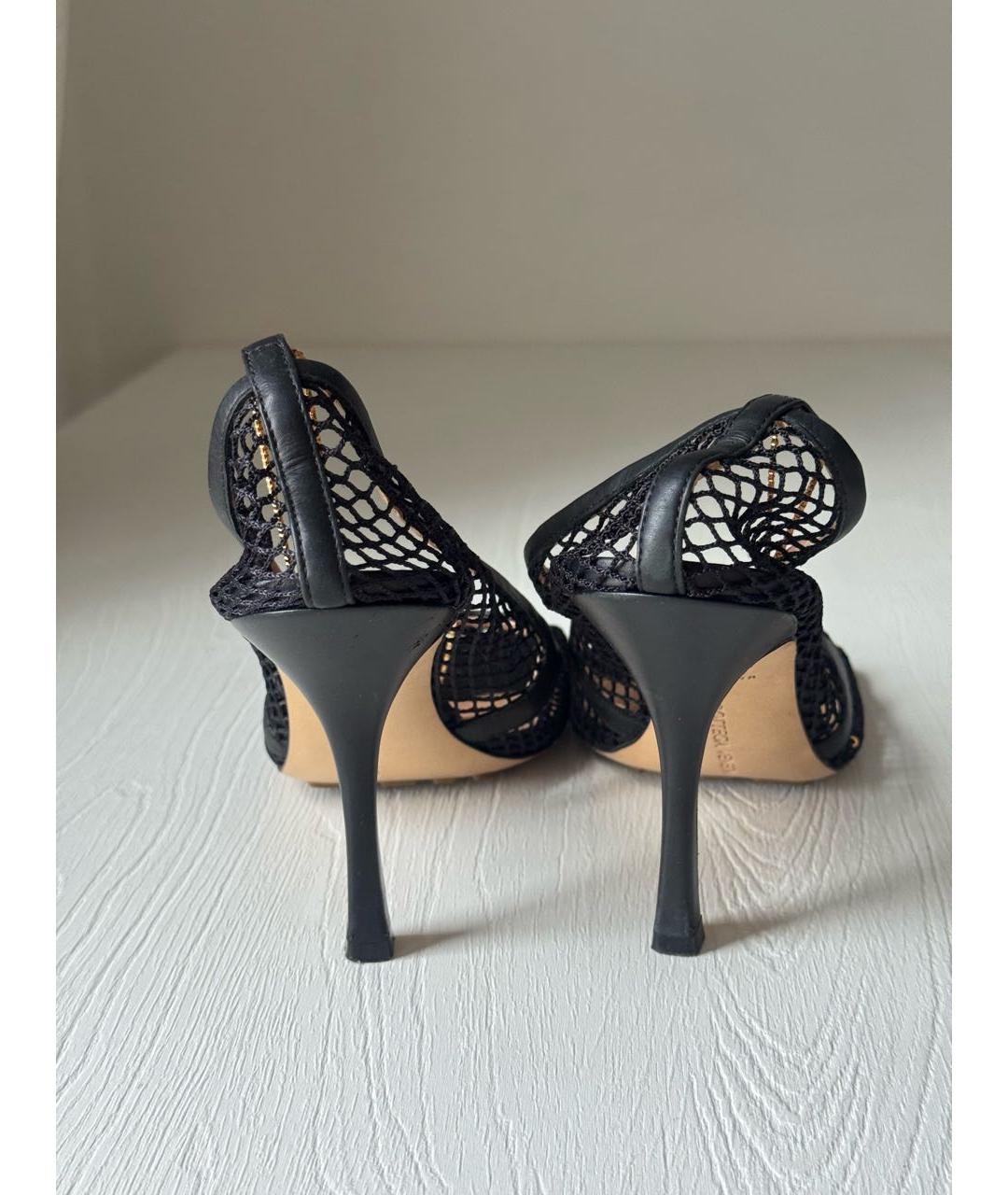 BOTTEGA VENETA Черные текстильные туфли, фото 4