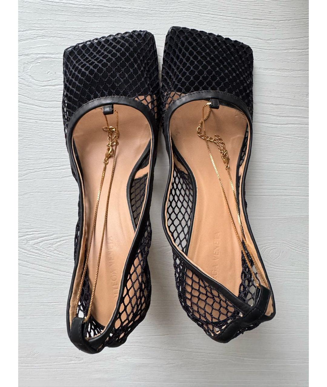 BOTTEGA VENETA Черные текстильные туфли, фото 2