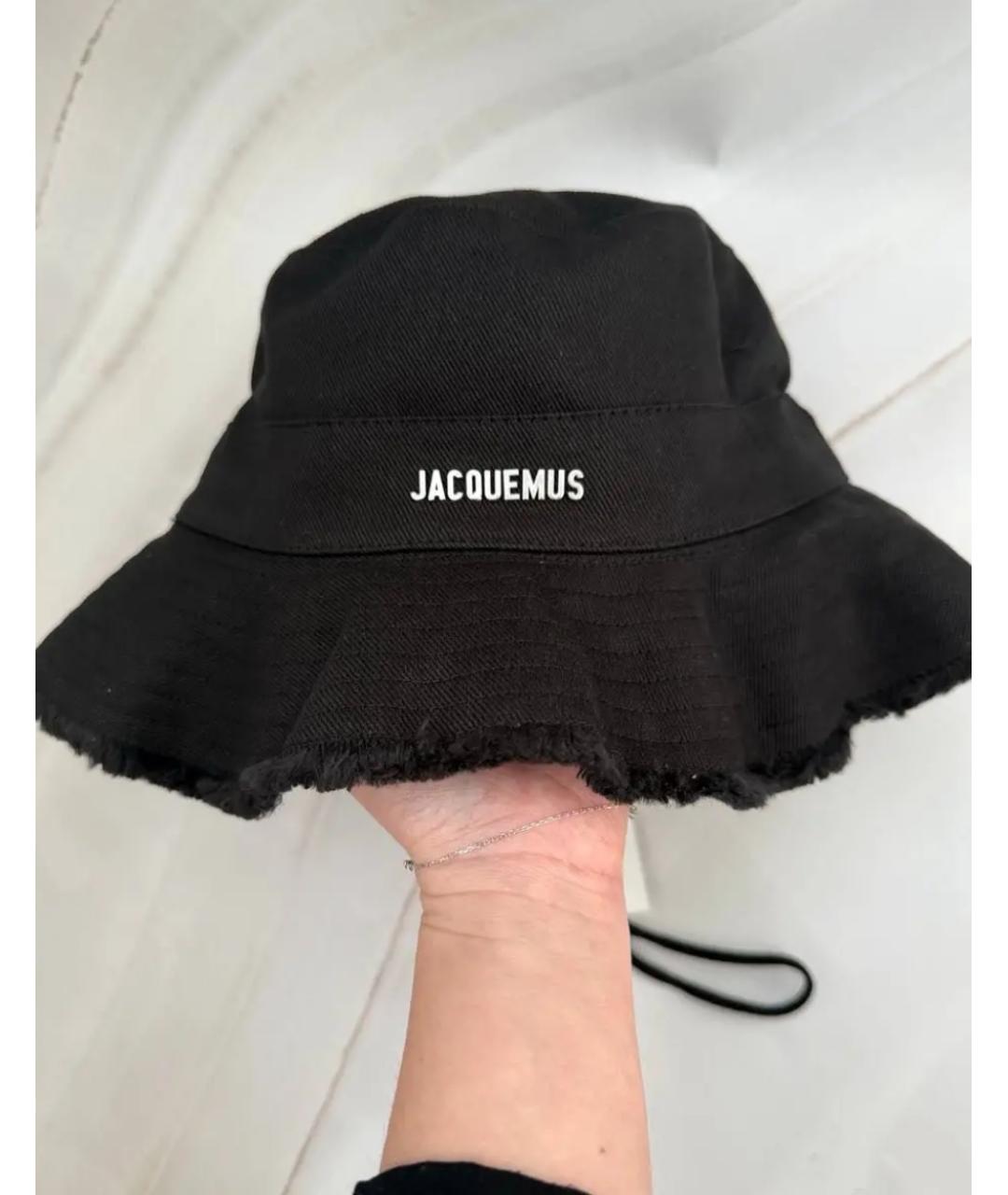JACQUEMUS Черная хлопковая панама, фото 3