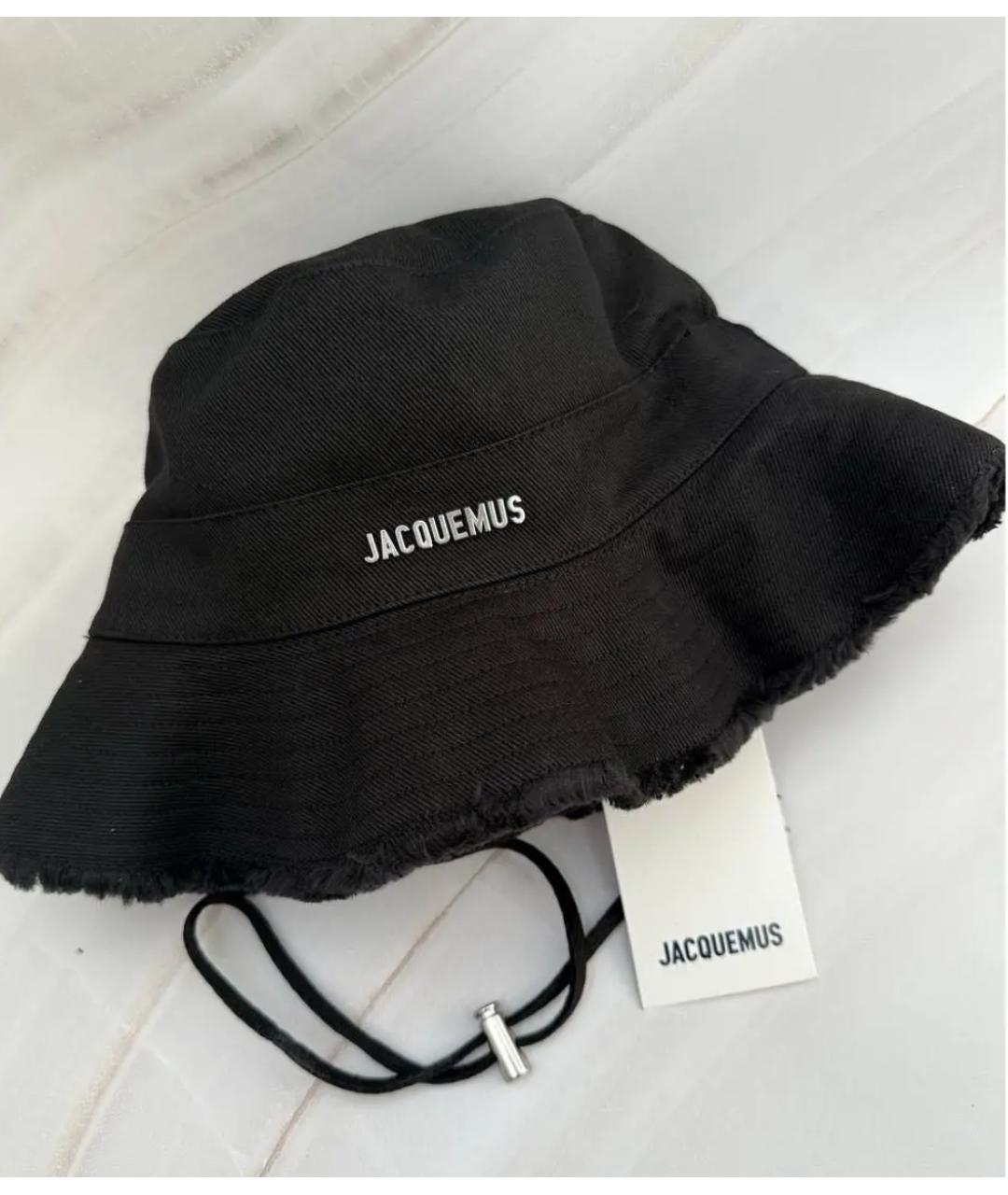 JACQUEMUS Черная хлопковая панама, фото 2