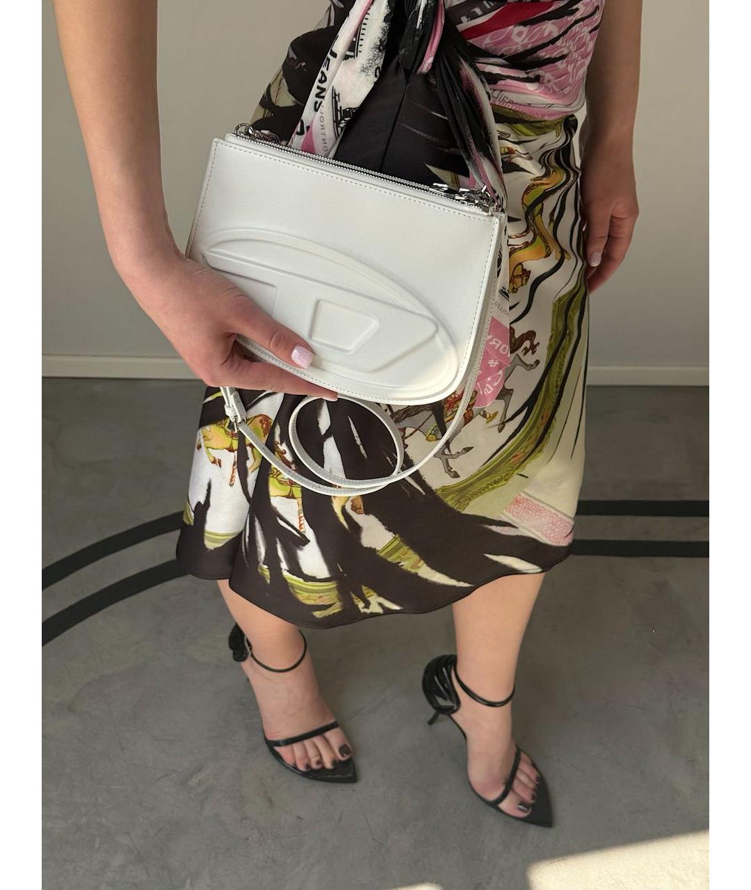 DIESEL Белая сумка через плечо, фото 4