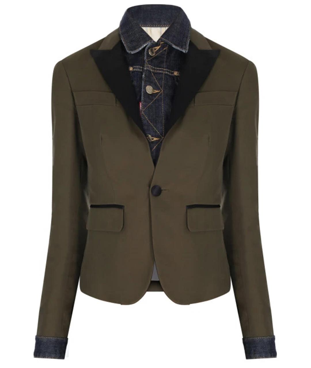 DSQUARED2 Хаки пиджак, фото 1