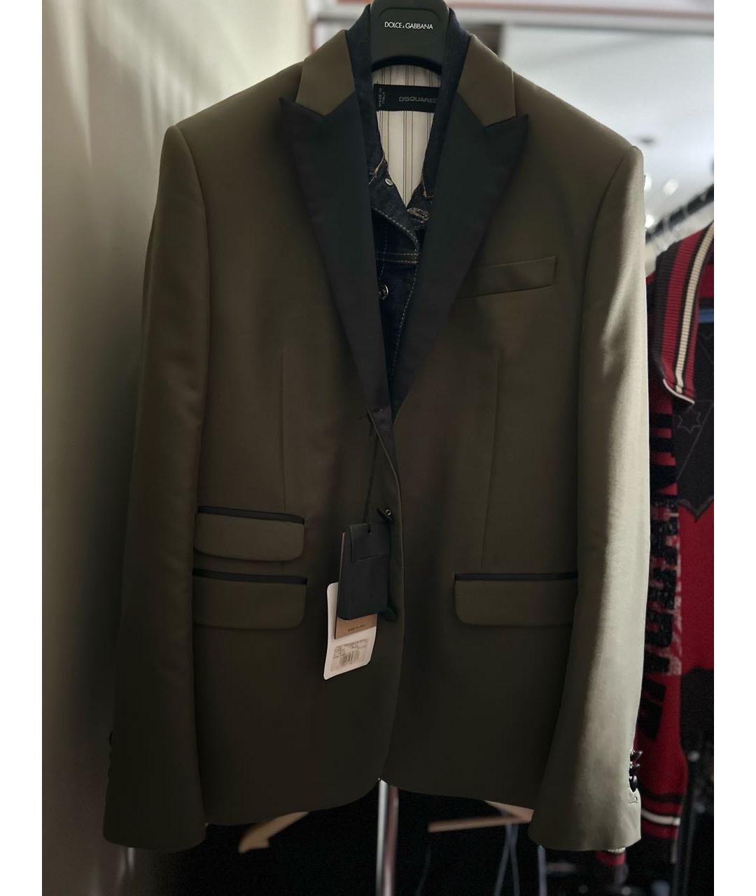 DSQUARED2 Хаки пиджак, фото 9