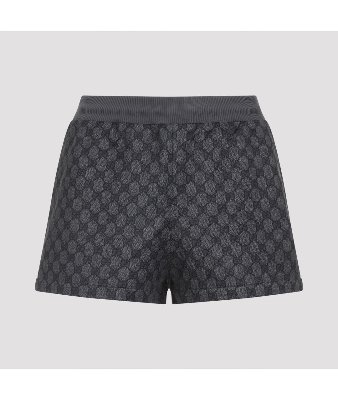 GUCCI Черные полиэстеровые шорты, фото 3