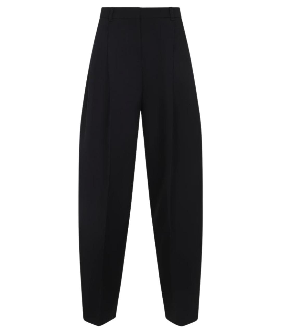 JACQUEMUS Черные шерстяные прямые брюки, фото 1