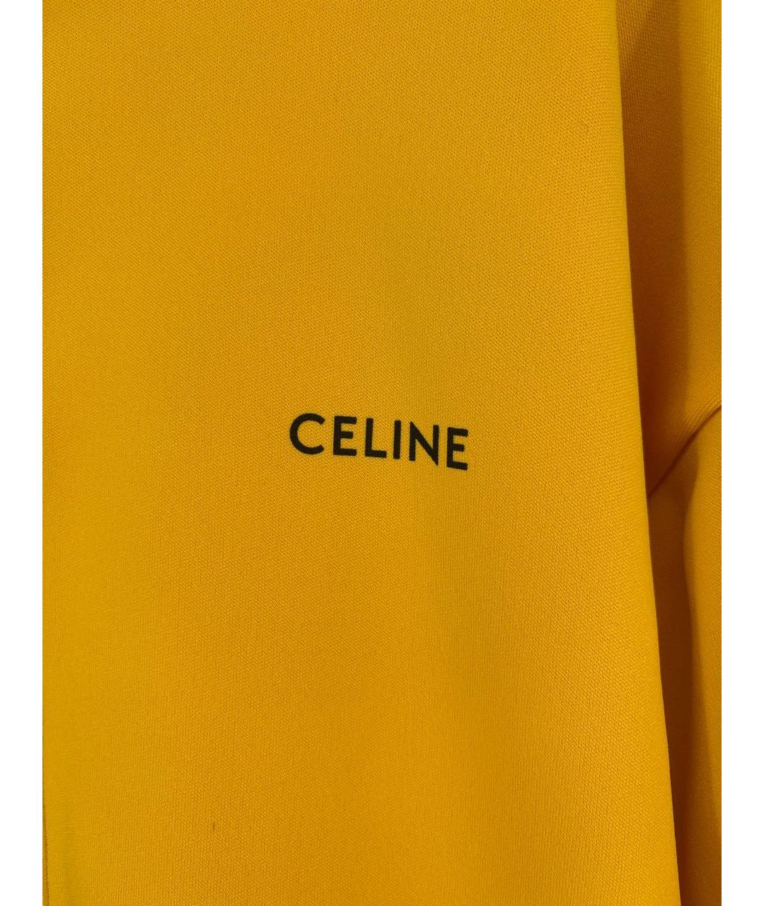 CELINE Желтая полиэстеровая куртка, фото 2