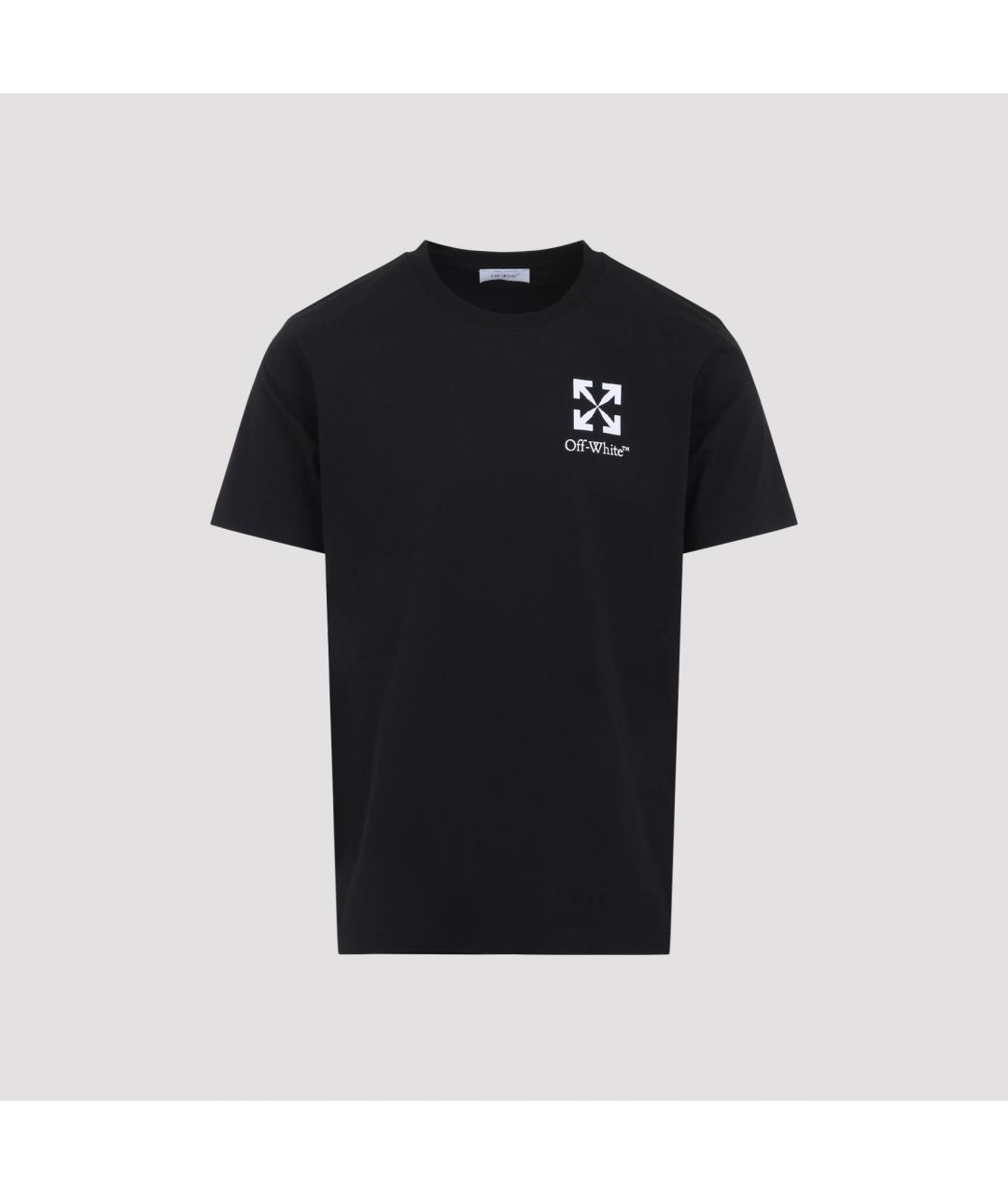 OFF-WHITE Черная хлопковая футболка, фото 3