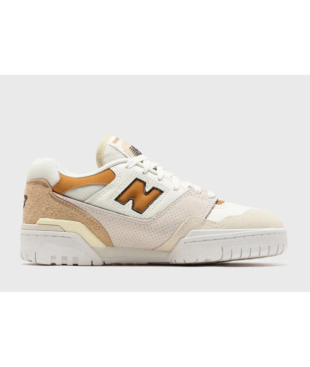NEW BALANCE Бежевые кожаные кеды, фото 5