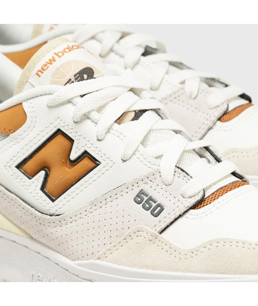 NEW BALANCE Бежевые кожаные кеды, фото 3