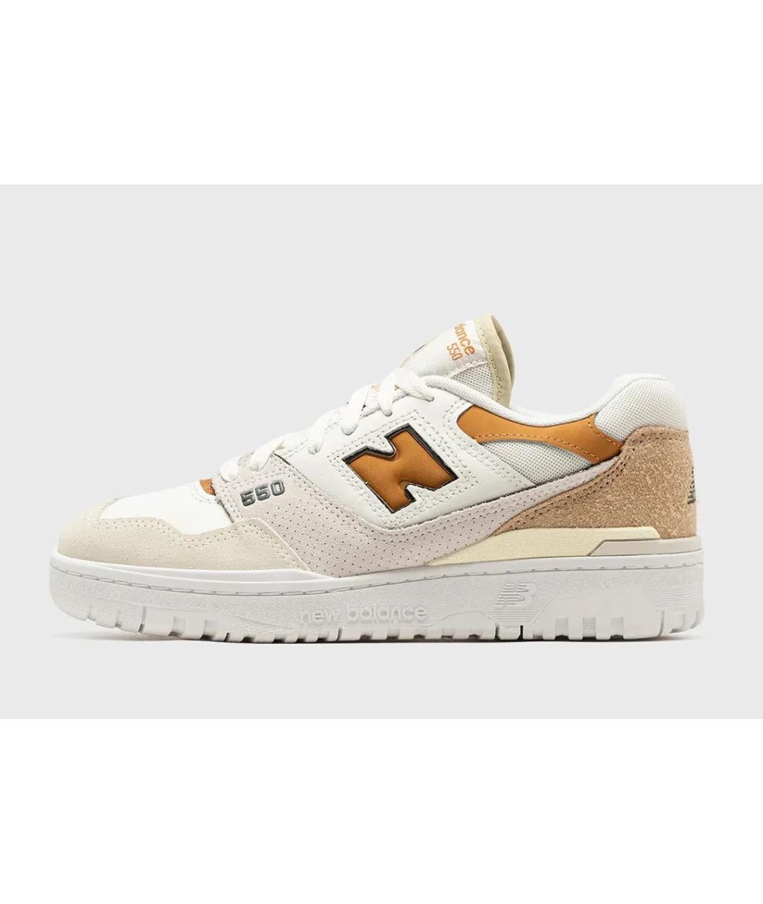 NEW BALANCE Бежевые кожаные кеды, фото 7