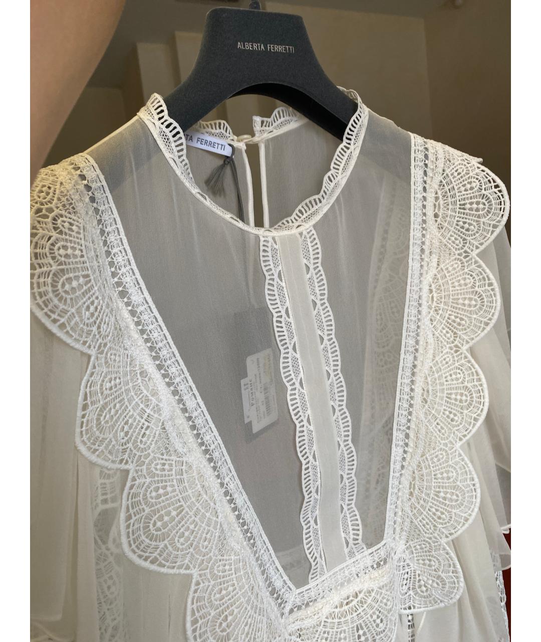 ALBERTA FERRETTI Белая блузы, фото 5