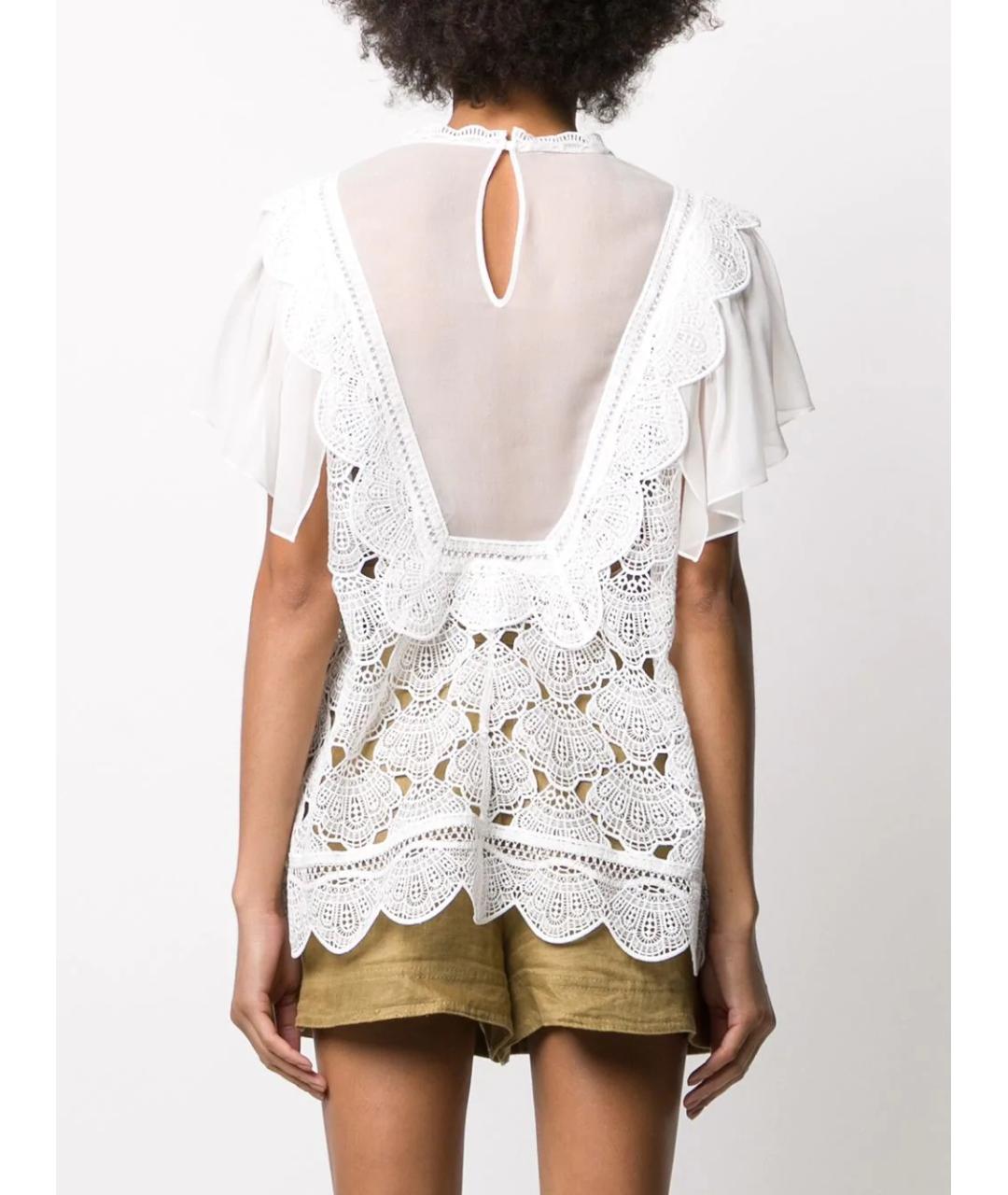ALBERTA FERRETTI Белая блузы, фото 3